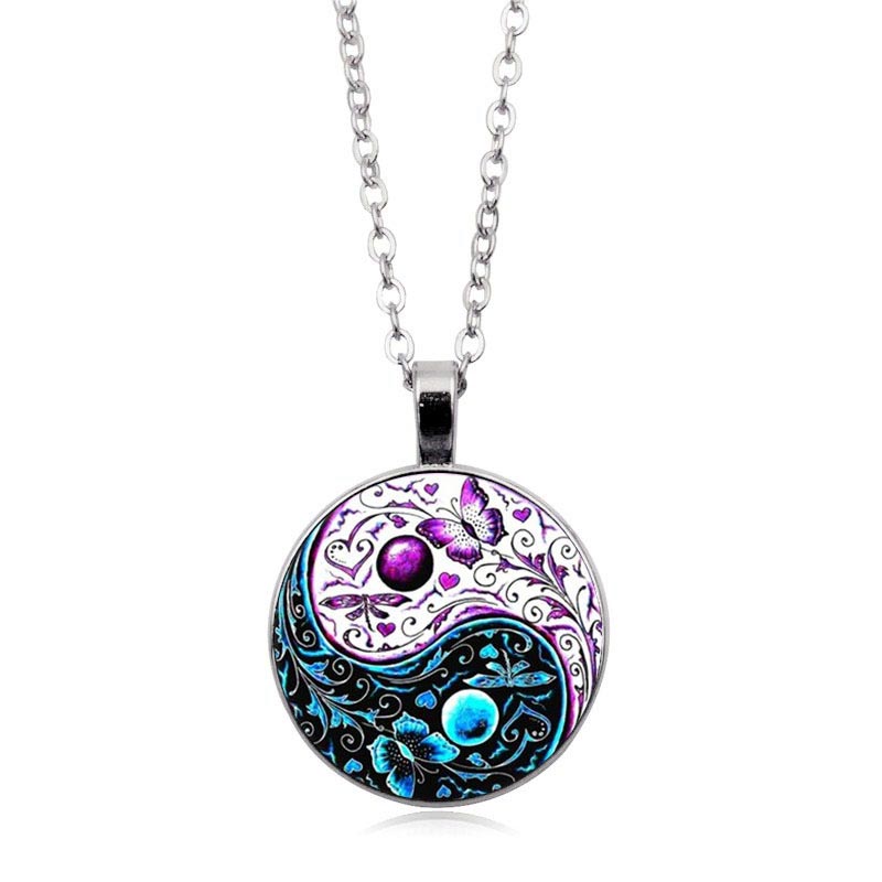 Mythstone Yin Yang Chain Balance Necklace Pendant