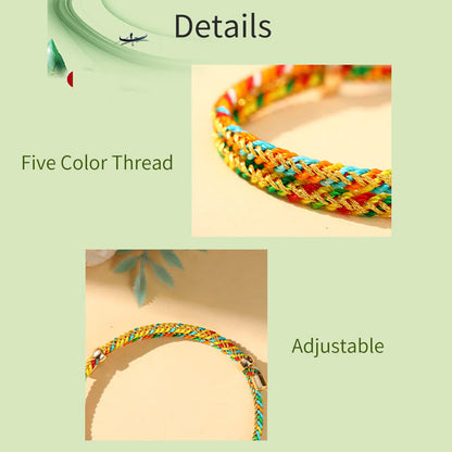 Mythstone Colorful Rope Zongzi Pattern Luck Handmade Child Adult Bracelet