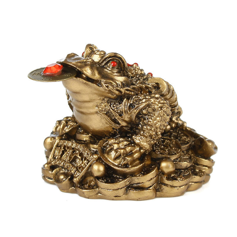 Mythstone FengShui Wealth Lucky Frog Decoration