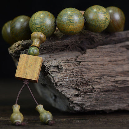 Mythstone Tibetan Green Sandalwood Cure Bracelet