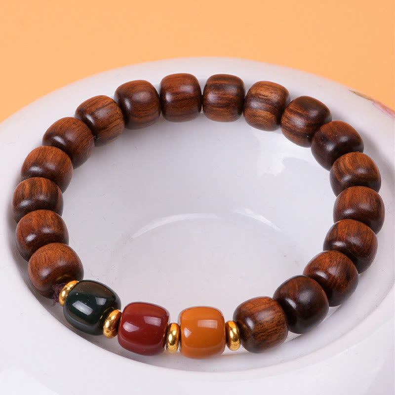 Mythstone Ebony Wood Rosewood Peace Balance Bracelet