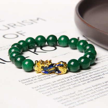 Mythstone Pixiu Jade Abundance Protection Bracelet