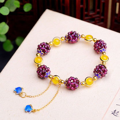 Mythstone Tibetan Garnet Calm Bracelet