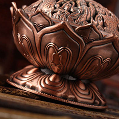 Mythstone Tibetan Lotus Shaped Purify Incense Burner