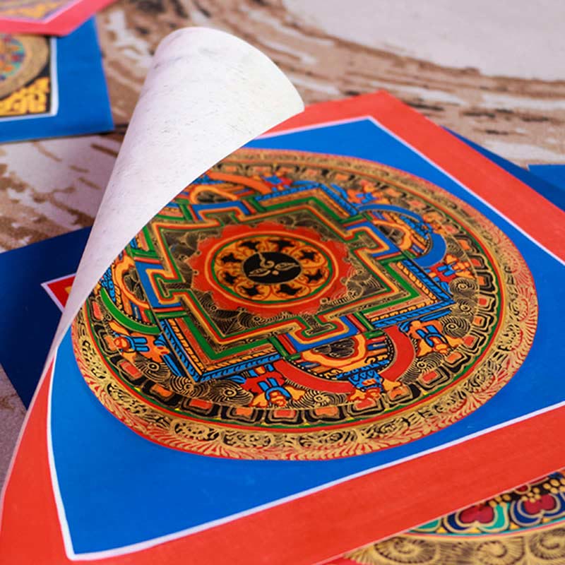 Mythstone Tibetan Handmade Thangka Painting Blessing Thangka Blind Box Random Color Pattern