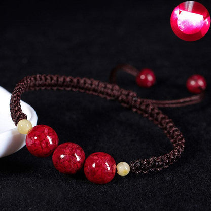 Mythstone Cinnabar Blessing Red String Bracelet For Kids