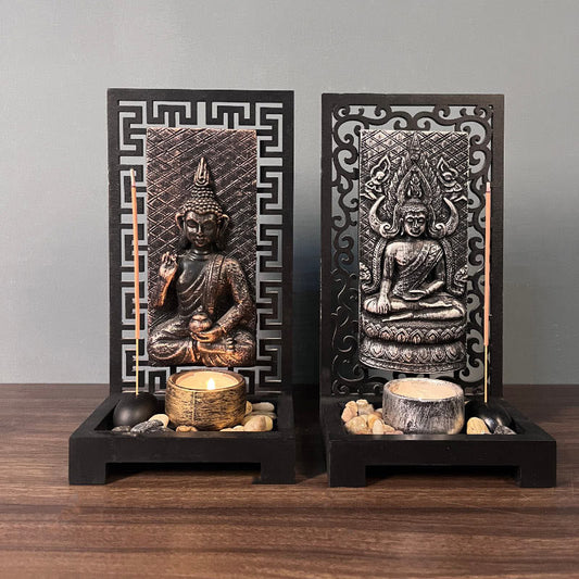 Mythstone Buddha Compassion Serenity Home Resin Prayer Altar Decoration