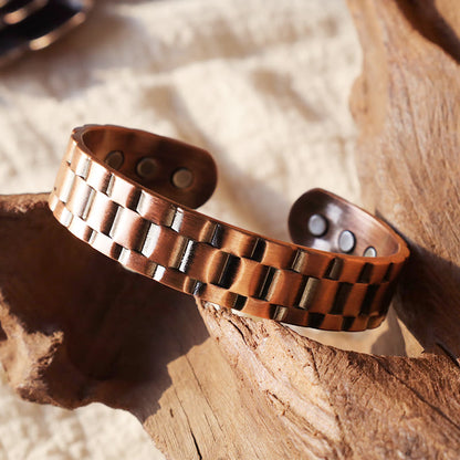 Mythstone Vintage Copper Balance Cuff Bracelet