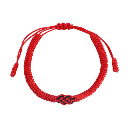 Mythstone 2Pcs Tibetan Luck Chinese Knot Protection String Bracelet