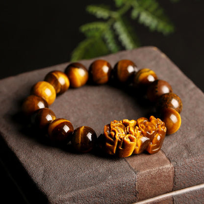 Mythstone Natural Tiger Eye Wealth Bracelet