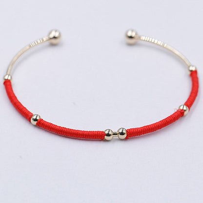 Pulsera protectora con hilo rojo Mythstone y bendición