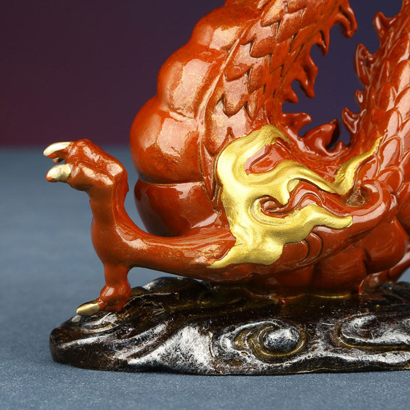 Mythstone Year Of The Dragon Copper Success Home Decoration