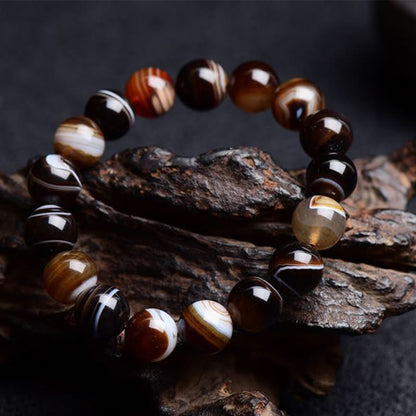 Mythstone Tibetan Sardonyx Happiness Positive Bracelet