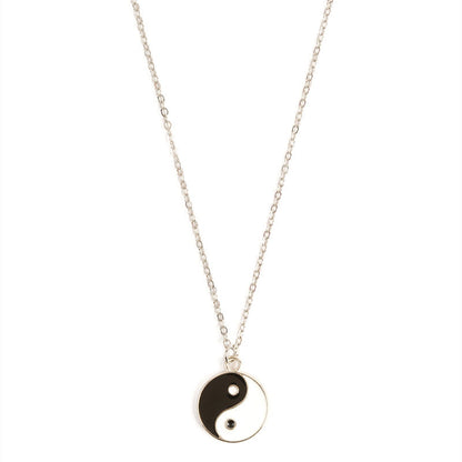 Mythstone 2Pcs Yin Yang Harmony Balance Necklace Pendant