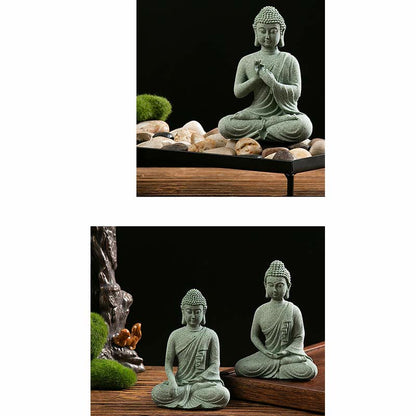 Mythstone Tibetan Meditation Contemplation Buddha Serenity Compassion Statue Figurine Decoration