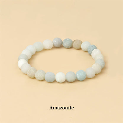 Mythstone Natural Stone Quartz Healing Beads Bracelet