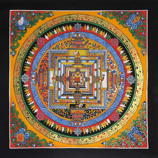 Mythstone Tibetan Thangka Painting Blessing Handmade Decoration