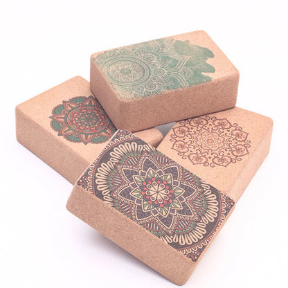 Mythstone Tibetan Mandala Mindful Yoga Cork Block