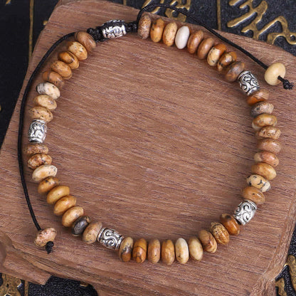 Mythstone Picture Jasper Positive Beads String Bracelet