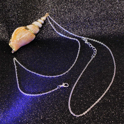 Mythstone Natural Shankha Conch Shell Seashell Lucky Necklace Pendant