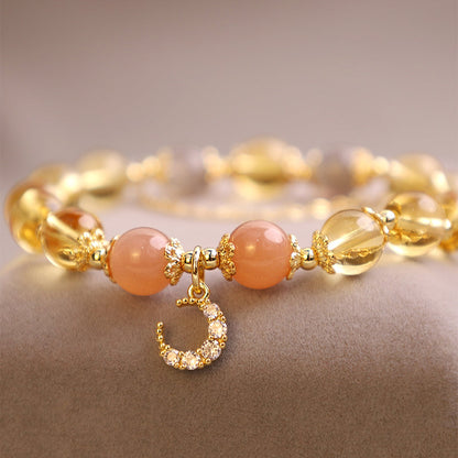 Mythstone Blessed Moon Citrine Abundant Energy Bracelet