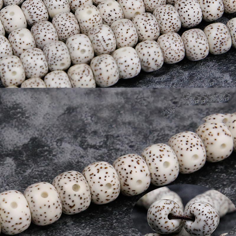 Mythstone 108 Mala Beads Bodhi Seed Yak Bone Avalokitesvara Lucky Pixiu Guan Gong Buddha Demon Peace Tassel Bracelet