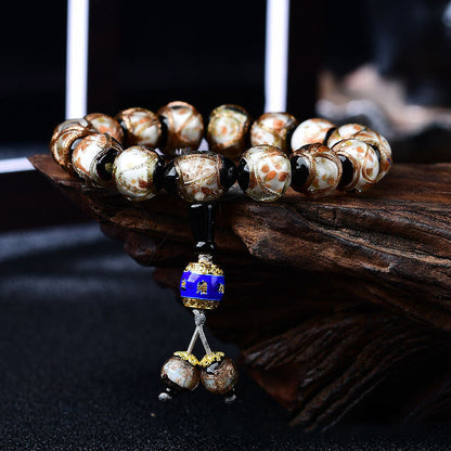 Mythstone Tibetan Dragon Vein Agate Healing Bracelet