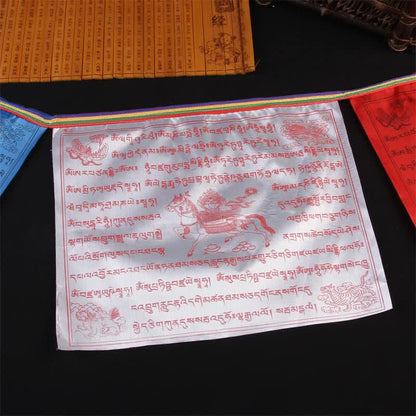 Mythstone Tibetan 5 Colors Windhorse Auspicious Outdoor Prayer Flag