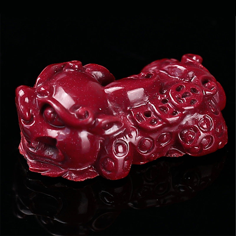 Mythstone Tibetan Cinnabar Pixiu Calm Bracelet