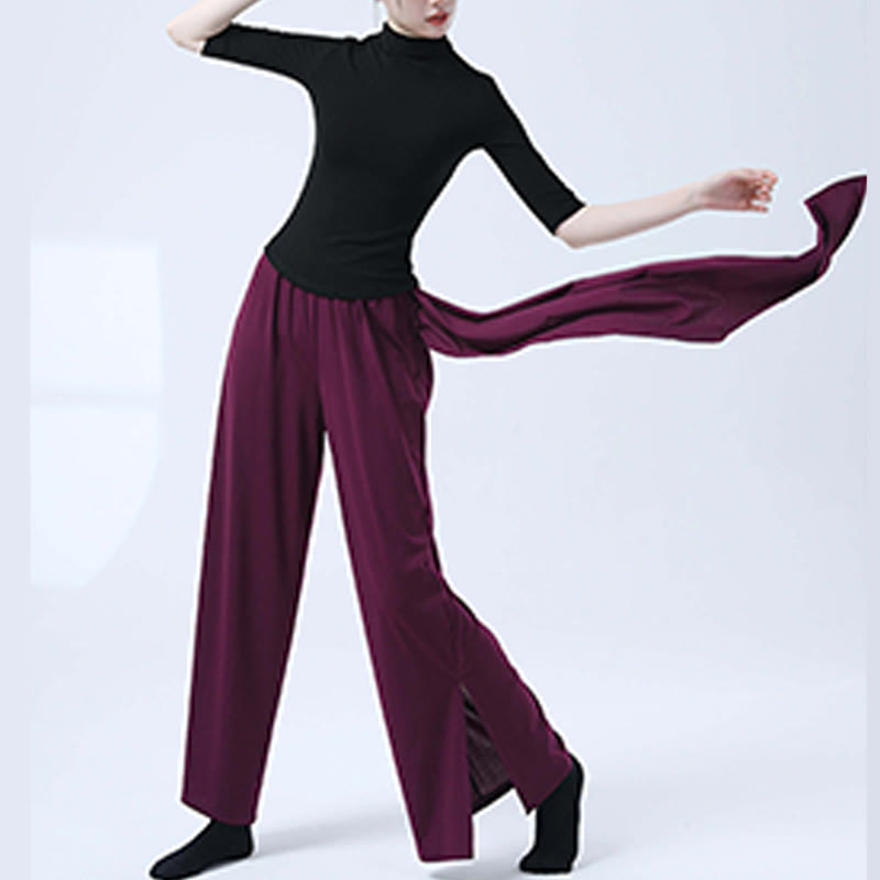 Mythstone Retro Loose Wide Leg Pants Casual Dance Women's Yoga Pants