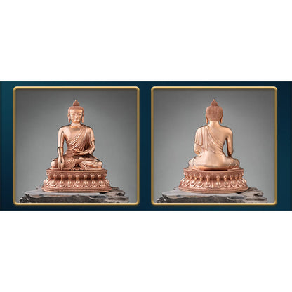 Mythstone Gautama Shakyamuni Buddha Figurine Serenity Copper Statue Home Decoration