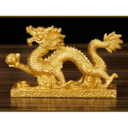 Mythstone Feng Shui Dragon Auspicious Cloud Wealth Luck Decoration