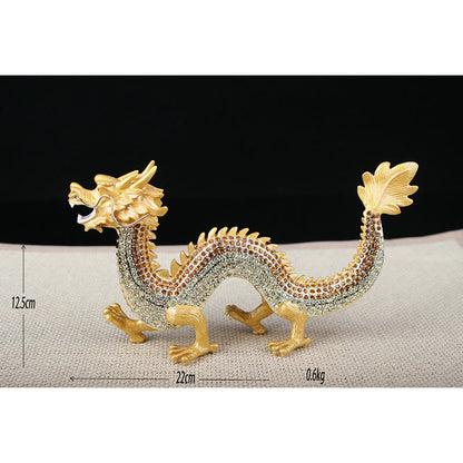 Mythstone Handmade Feng Shui Dragon Luck Success Home Decoration