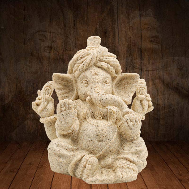 Mythstone Ganesh Ganpati Elephant Statue Blessing Protection Home Decoration