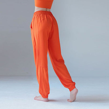 Pantalones deportivos de yoga y fitness de cintura alta Mythstone con bolsillos 