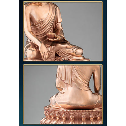 Mythstone Gautama Shakyamuni Buddha Figurine Serenity Copper Statue Home Decoration