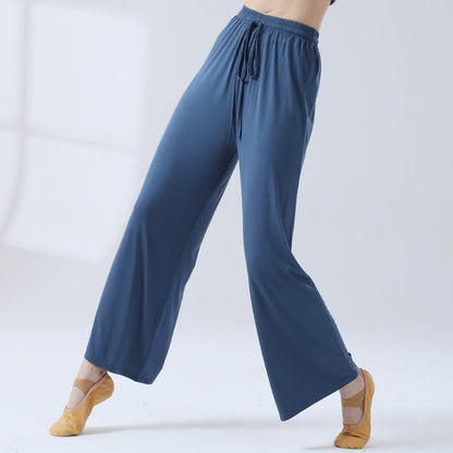 Mythstone Loose Modal Drawstring Wide Leg Pants For Yoga Dance