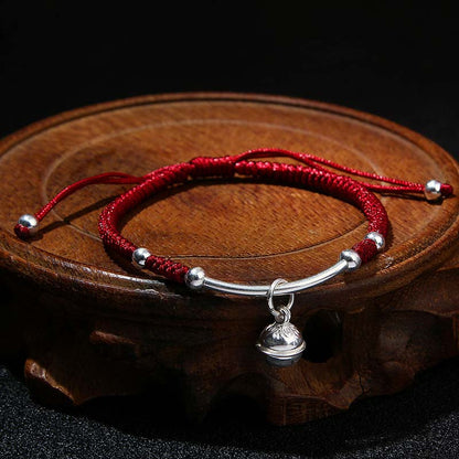 Mythstone FengShui Lucky Red String Bell Bracelet