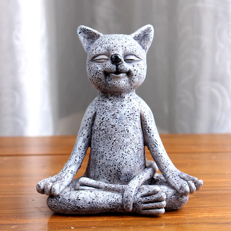 Mythstone Meditating Zen Dog Cat Frog Decoration