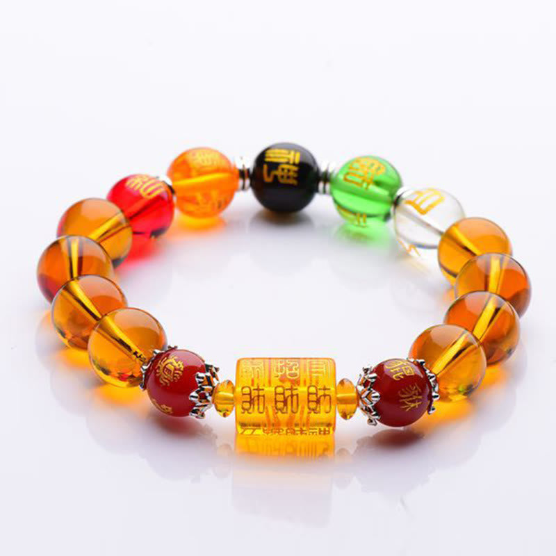 Mythstone Natural Citrine Fortune Happiness Bracelet