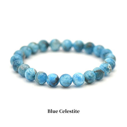 Mythstone Natural Stone Quartz Healing Beads Bracelet