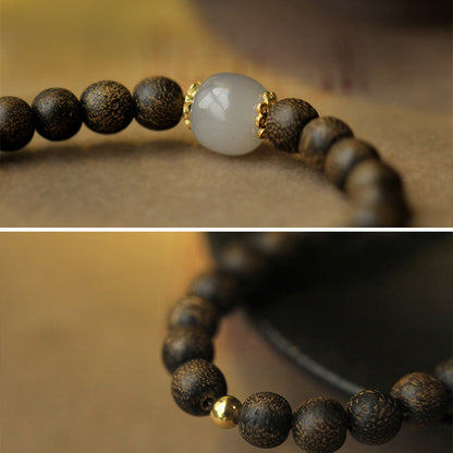 Mythstone Agarwood Jade Strength Calm Bracelet