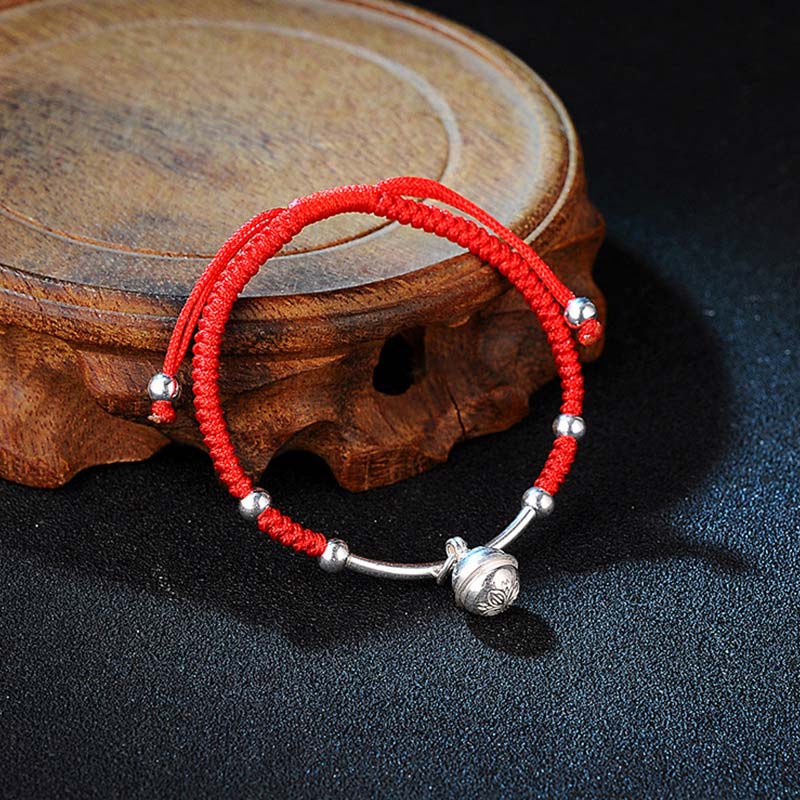 Mythstone FengShui Lucky Red String Bell Bracelet