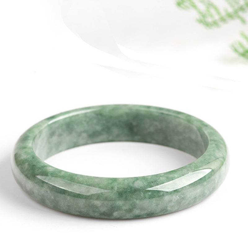 Mythstone Natural Jade Luck Wealth Bangle Bracelet