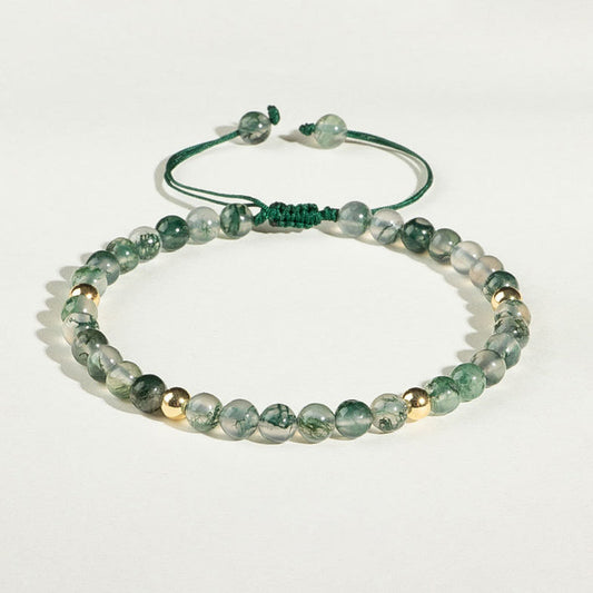 Mythstone Moss Agate Lucky Balance Bracelet