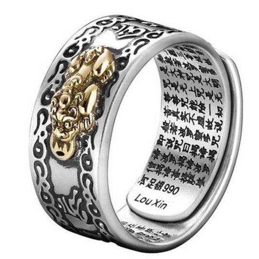 Mythstone Lucky FengShui PiXiu Wealth Ring