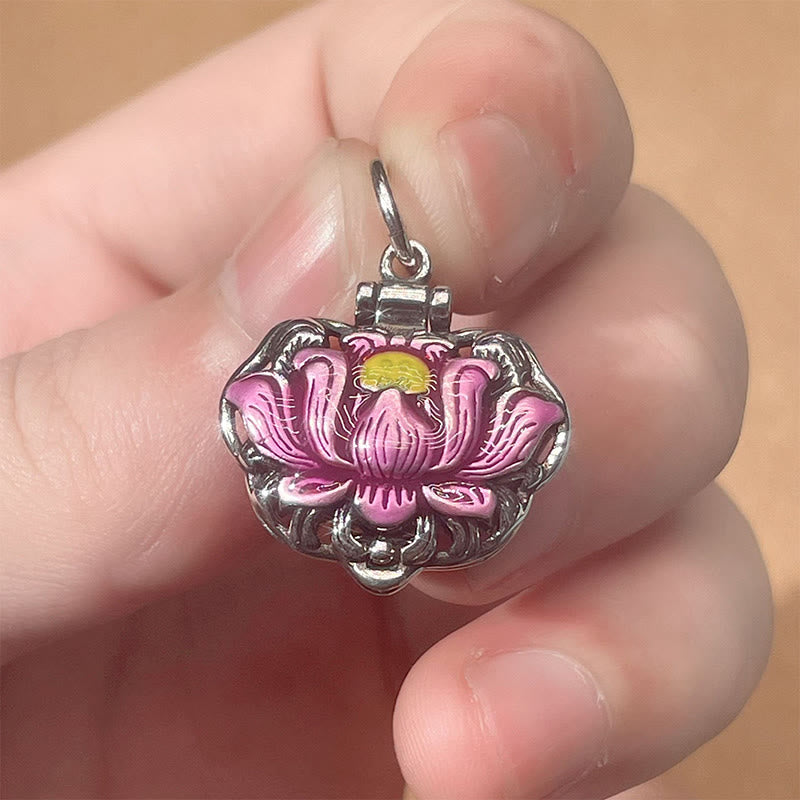 Mythstone Tibet Copper Lotus Luck New Begining Necklace Pendant