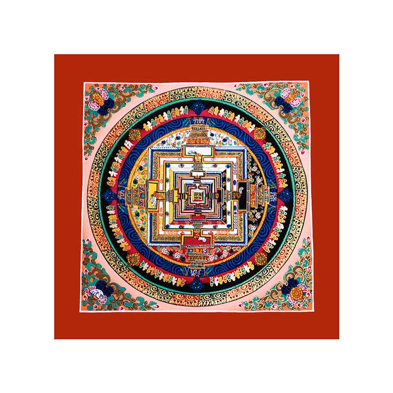 Mythstone Tibetan Handmade Thangka Mandala Painting Blind Box Random Color Pattern