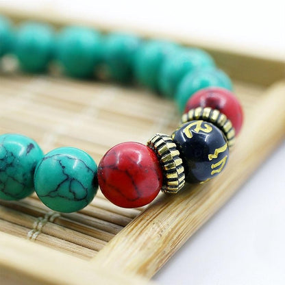 Mythstone Tibetan Turquoise Purification Necklace Mala