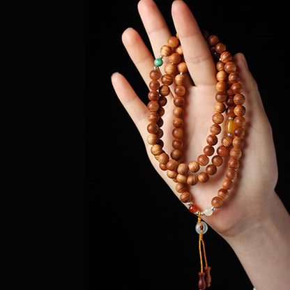 Mythstone Tibetan Rosewood Mala Healing Necklace Bracelet